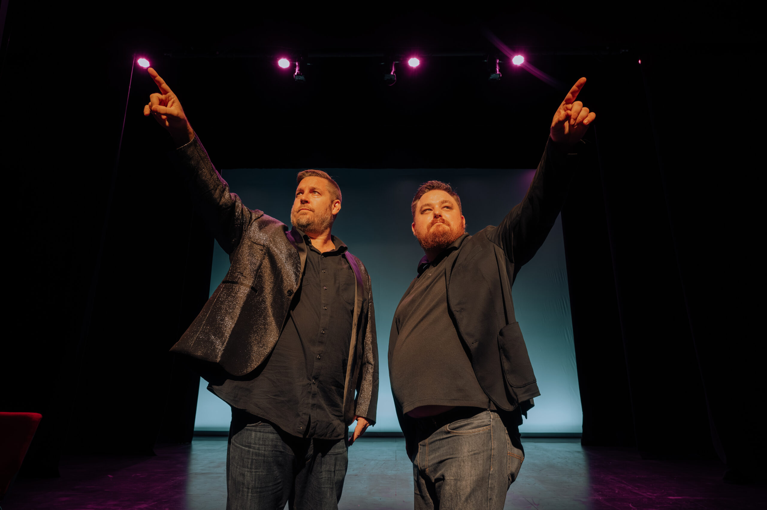 Andrew and Alex Hussey with Salem's Historic Grand Theater